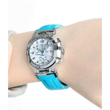Load image into Gallery viewer, Tissot T Race Chronograph White Dial Brown Rubber Strap Watch for Women - T048.217.17.017.02
