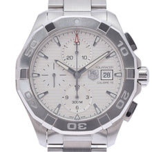 Load image into Gallery viewer, Tag Heuer Aquaracer Caliber 16 Automatic Chronograph White Dial Silver Steel Strap Watch for Men - CAY2111.BA0927