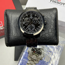 Load image into Gallery viewer, Tissot PRC 200 Chronograph Black Dial Black Steel Strap Watch For Men - T114.417.33.057.00