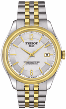 Load image into Gallery viewer, Tissot Ballade Powermatic 80 Chronometer Silver Dial Two Tone Steel Strap Watch For Men - T108.408.22.037.00
