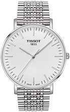 Load image into Gallery viewer, Tissot T Classic Everytime Large White Dial Silver Steel Strap Watch for Men - T109.610.11.031.00