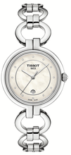 Load image into Gallery viewer, Tissot T Trend Flamingo Mother of Pearl Dial Silver Steel Strap Watch for Women - T094.210.11.116.00
