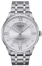 Load image into Gallery viewer, Tissot Chemin Des Tourelles Powermatic 80 Diamonds Silver Dial Silver Steel Strap Watch for Men - T099.407.11.033.00