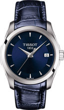 Load image into Gallery viewer, Tissot Couturier Lady Blue Dial Blue Leather Strap Watch for Women - T035.210.16.041.00