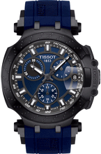 Load image into Gallery viewer, Tissot T Race Chronograph Blue Dial Blue Silicone Strap Watch For Men - T115.417.37.041.00