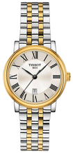 Load image into Gallery viewer, Tissot T Classic Carson Lady Premium Silver Dial Two Tone Steel Strap Watch For Women - T122.210.22.033.00