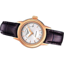 Load image into Gallery viewer, Tissot Carson Automatic White Dial Brown Leather Strap Watch For Women - T085.207.36.011.00