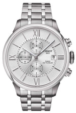 Load image into Gallery viewer, Tissot Chemin des Tourelles Automatic Chronograph White Dial Silver Steel Strap Watch for Men - T099.427.11.038.00