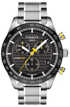 Load image into Gallery viewer, Tissot PRS 516 Chronograph Black Dial Silver Steel Strap Watch For Men - T100.417.11.051.00