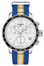 Load image into Gallery viewer, Tissot Quickster Chronograph NBA Golden State Warriors White Dial Two Tone NATO Strap Watch for Men - T095.417.17.037.15