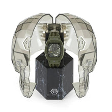 Load image into Gallery viewer, Philipp Plein The Skeleton Green Dial Green Silicone Strap Watch for Men- PWVBA0223