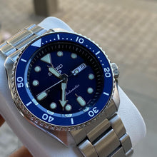 Load image into Gallery viewer, Seiko 5 Sports Automatic Analog Blue Dial Silver Steel Strap Watch For Men - SRPD51K1