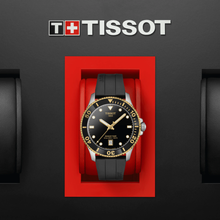 Load image into Gallery viewer, Tissot Seastar 1000 Black Dial Black Rubber Strap Watch For Men - T120.410.27.051.00