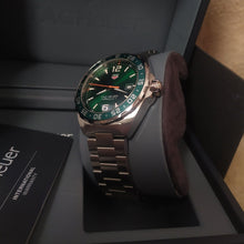 Load image into Gallery viewer, Tag Heuer Formula 1 Limited Edition Green Dial Silver Steel Strap Watch for Men - WAZ1017.BA0842