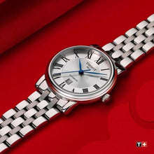 Load image into Gallery viewer, Tissot Carson Premium Lady Silver Dial Silver Steel Strap Watch For Women - T122.210.11.033.00