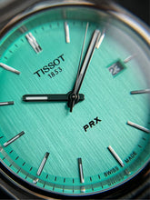 Load image into Gallery viewer, Tissot PRX Quartz Light Green Dial Silver Steel Strap Watch for Men - T137.410.11.091.01