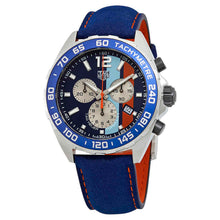 Load image into Gallery viewer, Tag Heuer Formula 1 Gulf Edition Blue Dial Blue Leather Strap Watch for Men - CAZ101N.FC8243