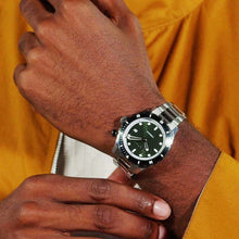 Load image into Gallery viewer, Hugo Boss Bossmatic Automatic Green Dial Silver Steel Strap Watch for Men - 1514178