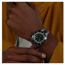 Load image into Gallery viewer, Hugo Boss Bossmatic Automatic Green Dial Silver Steel Strap Watch for Men - 1514178