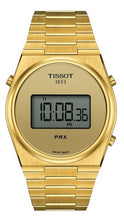 Load image into Gallery viewer, Tissot PRX Digital Quartz Gold Dial Gold Steel Strap Watch for Men - T137.463.33.020.00