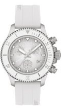 Load image into Gallery viewer, Tissot Seastar 1000 Chronograph Grey Dial White Rubber Strap Watch for Men - T120.217.17.011.00