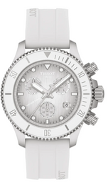 Tissot Seastar 1000 Chronograph Grey Dial White Rubber Strap Watch for Men - T120.217.17.011.00