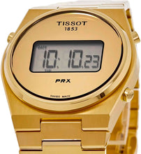 Load image into Gallery viewer, Tissot PRX Digital Quartz Gold Dial Gold Steel Strap Watch for Men - T137.463.33.020.00