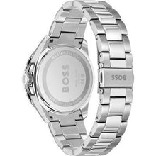 Load image into Gallery viewer, Hugo Boss Runner 3H Orange Dial Silver Steel Strap Watch for Men - 1514206