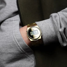 Load image into Gallery viewer, Tissot PRX Digital Quartz Gold Dial Gold Steel Strap Watch for Men - T137.463.33.020.00