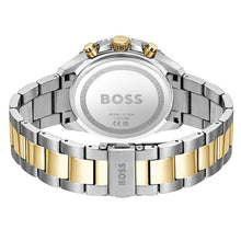 Load image into Gallery viewer, Hugo Boss Runner Chronograph Grey Dial Two Tone Steel Strap Watch for Men - 1514144