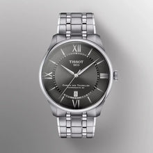 Load image into Gallery viewer, Tissot Chemin Des Tourelles Powermatic 80 Grey Dial Silver Steel Strap Watch for Men - T139.407.11.068.00