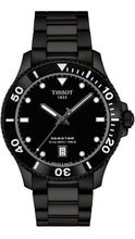Load image into Gallery viewer, Tissot Seastar 1000 Quartz Black Dial Black Steel Strap Watch for Men - T120.410.33.051.00