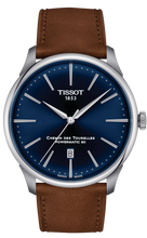 Load image into Gallery viewer, Tissot Chemin des Tourelles Automatic Powermatic 80 Blue Dial Brown Leather Strap Watch for Men - T139.407.16.041.00