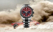 Load image into Gallery viewer, Seiko Prospex Speedtimer Solar Chronograph Datsun 240Z Collaboration Limited Edition Red Dial Two Tone Steel Strap Watch for Men - SBDL123
