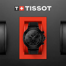 Load image into Gallery viewer, Tissot T-Race Chronograph Black Dial Black Rubber Strap Watch for Men - T141.417.37.061.00