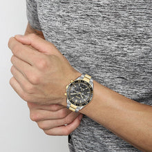 Load image into Gallery viewer, Hugo Boss Runner Chronograph Grey Dial Two Tone Steel Strap Watch for Men - 1514144