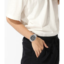 Load image into Gallery viewer, Hugo Boss Skytraveller Chronograph Grey Dial Silver Steel Strap Watch for Men - 1514151