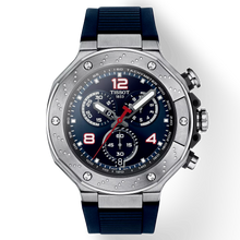 Load image into Gallery viewer, Tissot T Race Moto GP Limited Edition Chronograph Blue Dial Blue Rubber Strap Watch for Men - T141.417.17.047.00