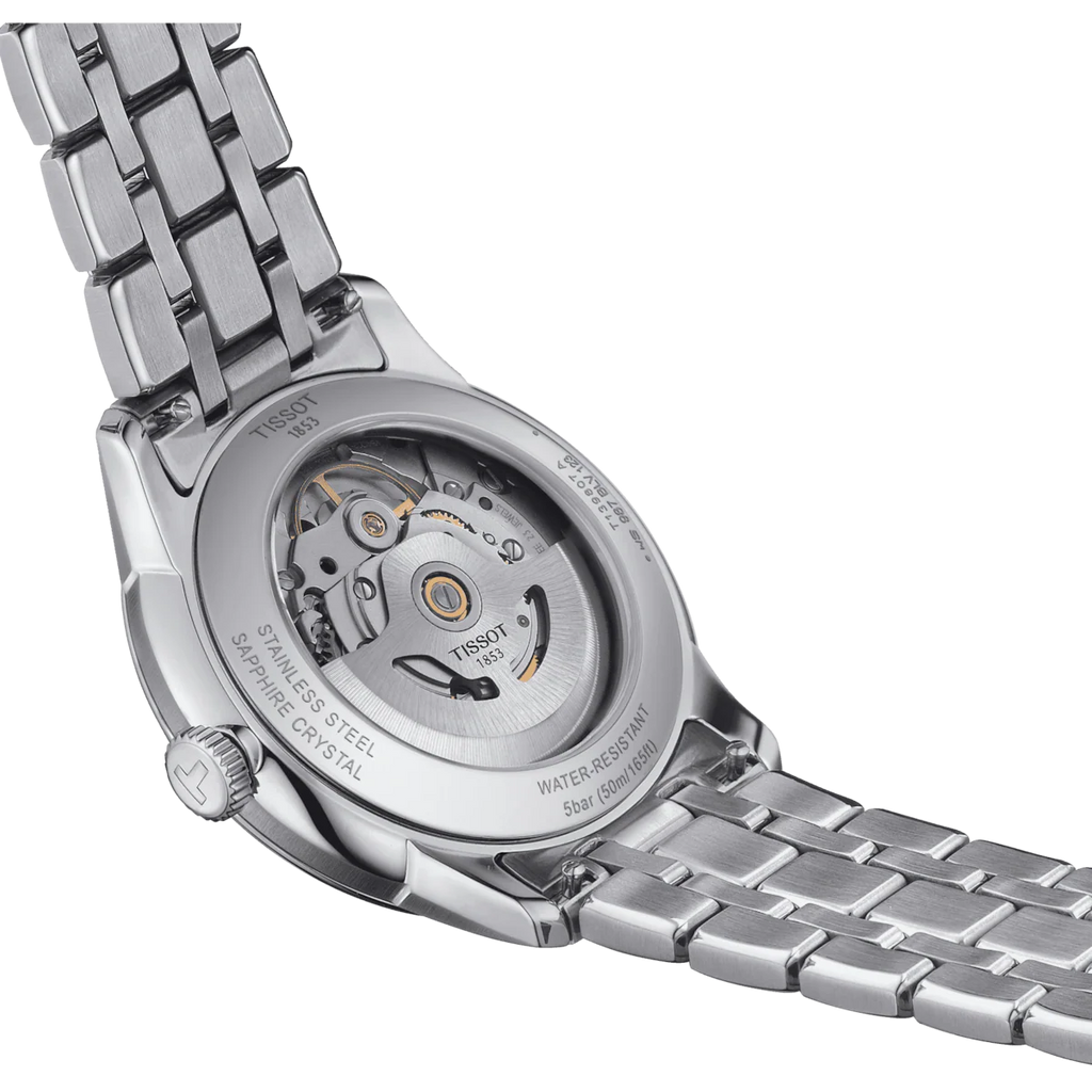 Tissot Chemin Des Tourelles Powermatic 80 Grey Dial Silver Steel Strap Watch for Men - T139.407.11.068.00