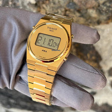 Load image into Gallery viewer, Tissot PRX Digital Quartz Gold Dial Gold Steel Strap Watch for Men - T137.463.33.020.00