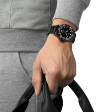 Load image into Gallery viewer, Tissot Seastar 1000 Quartz Black Dial Black Steel Strap Watch for Men - T120.410.33.051.00