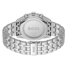 Load image into Gallery viewer, Hugo Boss Skytraveller Chronograph Grey Dial Silver Steel Strap Watch for Men - 1514151