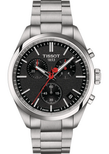 Load image into Gallery viewer, Tissot PR 100 Vuelta Chronograph Black Dial Silver Steel Strap Watch for Men - T150.417.11.051.01