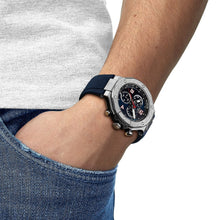 Load image into Gallery viewer, Tissot T Race Moto GP Limited Edition Chronograph Blue Dial Blue Rubber Strap Watch for Men - T141.417.17.047.00