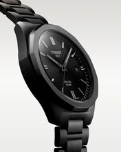 Load image into Gallery viewer, Tissot PRC 100 Solar Quartz Black Dial Black Steel Strap Watch for Men - T151.422.33.051.00