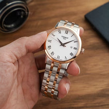 Load image into Gallery viewer, Tissot T Classic Dream Quartz White Dial Two Tone Steel Strap Watch for Men - T129.410.22.013.00
