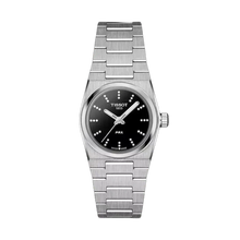 Load image into Gallery viewer, Tissot PRX Quartz Diamonds Black Dial Silver Steel Strap Watch for Women - T137.010.11.056.00