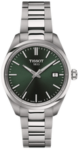 Load image into Gallery viewer, Tissot PR 100 Quartz Green Dial Silver Steel Strap Watch for Women - T150.210.11.091.00