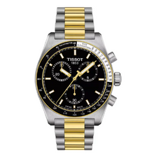 Load image into Gallery viewer, Tissot PR516 Chronograph Black Dial Two Tone Steel Strap Watch for Men - T149.417.22.051.00