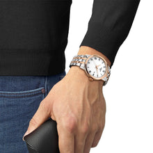 Load image into Gallery viewer, Tissot T Classic Dream Quartz White Dial Two Tone Steel Strap Watch for Men - T129.410.22.013.00